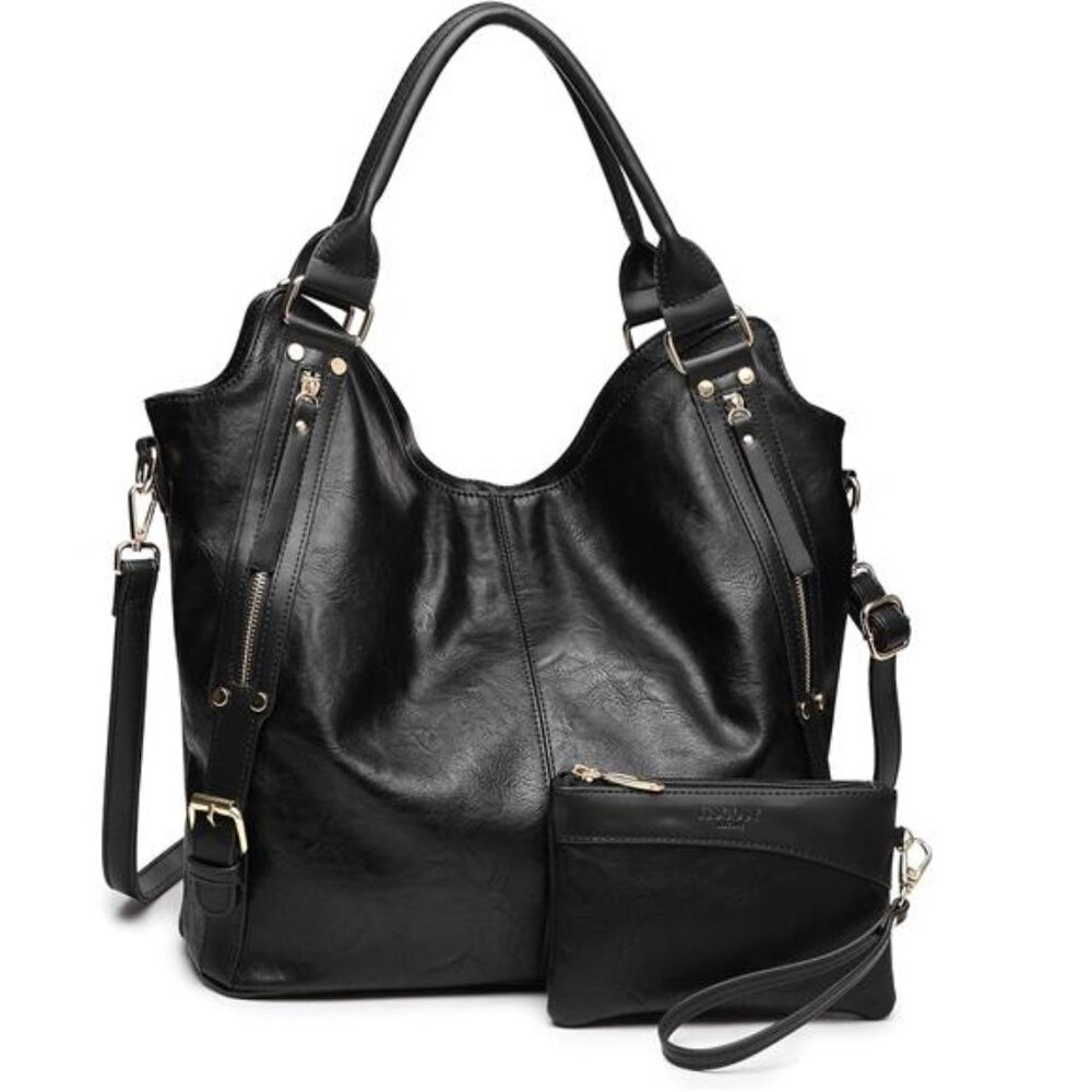 Women Tote Bag Handbags PU Leather Fashion Hobo Shoulder Bags